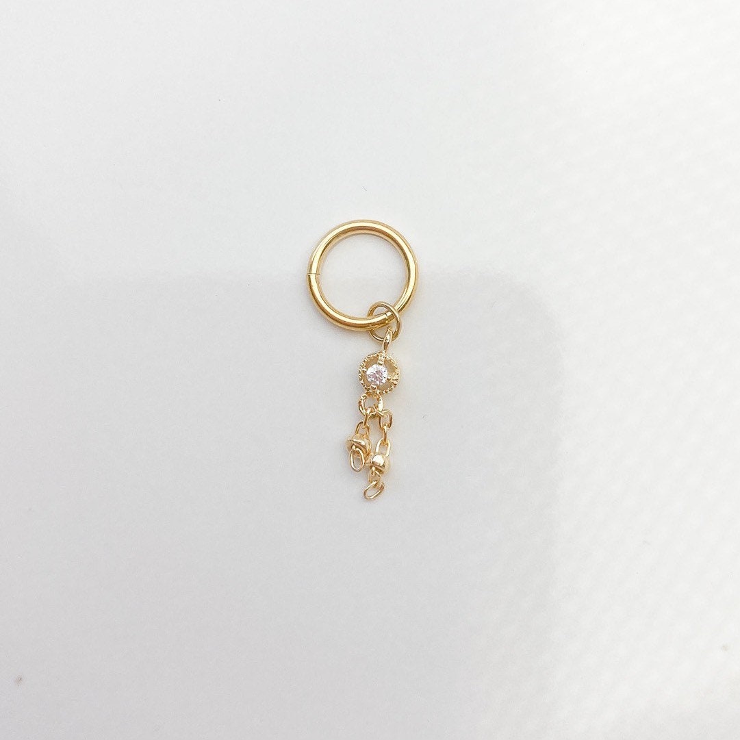 Designer Collection Dreamer Rook 18g stainless steel hoop, rook huggie, cartilage piercing, cartilage earrings, body piercing