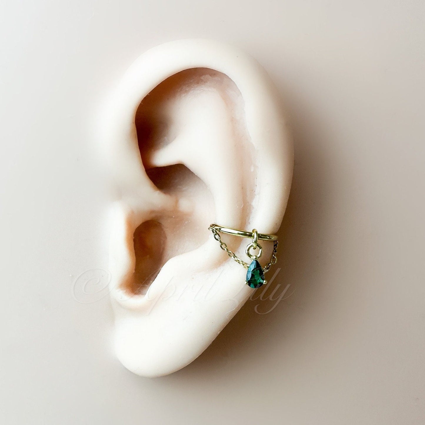 16g 18g 6mm 8mm 10mm 12mm Diamond CZ Cleo Charm Implant Grade F136 Titanium Chain Gem Hoop conch, helix hoop, gold hoop, silver hoop