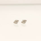 Tiny Eye Stud Earrings  CZ dainty earrings eye silver studs small eye stud earrings minimalist earrings silver stud earrings