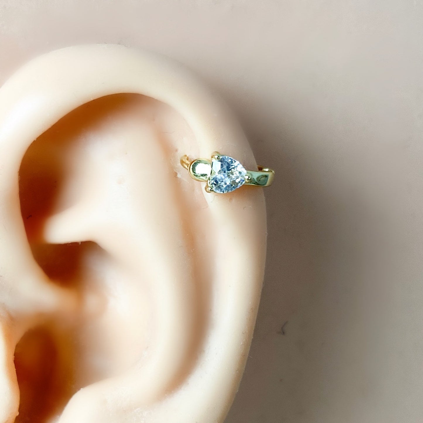 Dainty 18kt gold plated cz heart hoop huggies 925 sterling silver heart earrings valentines gift heart jewelry gift for her, heart hoops