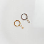 Designer Collection 18g titanium hoop, 18k gold filled chain, rook huggie, hoop huggies, cartilage piercing, cartilage earrings