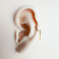 18g 16g Simple Dainty Bar Helix Hoop, Titanium piercings, rook huggie, hoop huggies, cartilage piercing, cartilage earrings