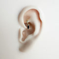 18g Dainty Black CZ Bar sterling silver, 18k gold plated rook hoop, rook huggie, hoop huggies, cartilage piercing, cartilage earrings