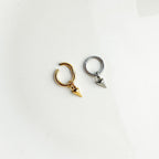 16g 18g Dainty Spike Rook Piercing, Titanium rook hoop, rook huggie, hoop huggies, cartilage piercing, helix hoop, helix piercing
