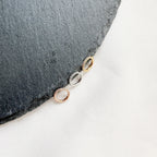 16g 6mm Crystal Paved Rose Gold Clicker Hoop for Cartilage, Helix, Rook, Lobe, Tragus, Hypoallergenic 316L Surgical Steel, Non-Tarnish