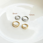 16g Implant Grade G23 Titanium Double Hoop Belly Ring, Belly piercing F128 titanium ring hoop, belly hoop