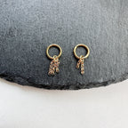 Minimalist Rolo Chain Helix Hoop Earrings, rook piercing, hoop huggies, cartilage piercing, tiny hoops, helix hoops, small hoops 16g, 18g