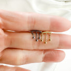 Hidden Helix Piercing 16g F136 Implant Grade Titanium Ball Tassel flat piercing, helix labret, hidden rook piercing