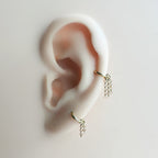 Minimalist Rolo Chain Helix Hoop Earrings, rook piercing, hoop huggies, cartilage piercing, tiny hoops, helix hoops, small hoops 16g, 18g