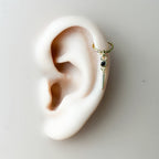Dainty Helix Conch Hoop Charms, sterling silver, 18k gold plated helix hoop, hoop huggies, conch hoop charm, helix hoop charm