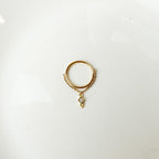 16g 18g 6mm 8mm 10mm 12mm Lena Charm Implant Grade Titanium G23 Chain Gem Hoop conch, piercing F128, helix hoop, gold hoop, silver hoop