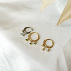 14g 16g 18g 6mm-12mm Emerald CZ Arya Implant Grade F136 Titanium Chain conch hoop, helix hoop, gold hoop, silver clicker hoop, segment ring