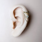 14g, 16g, 18g 6mm 8mm 10mm 12mm Dainty Hera Charm Double Chain Helix Piercing, cartilage piercing, hoop huggies, helix hoop, stainless steel