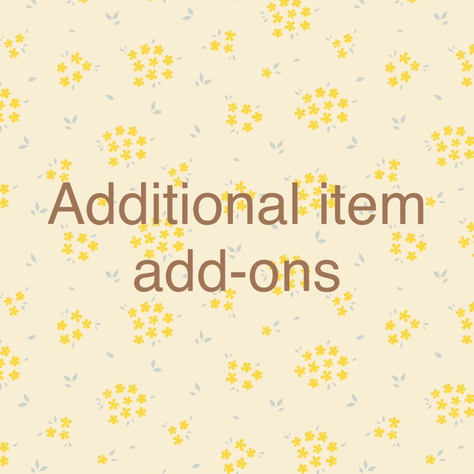 Additional posts or minor earring components add-on.