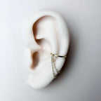 6mm-12mm, Dainty Minimalist Double Chain Helix Piercing, cartilage piercing, hoop huggies, helix hoops, 16g 18g stainless