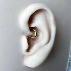F136 Titanium Crescent Moon Daith hoop, daith huggie, hoop huggies, cartilage piercing, helix hoops, septum ring, nose ring