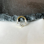 F136 Titanium Mini Blossom Daith hoop, daith huggie, hoop huggies, cartilage piercing, helix hoops, septum ring, nose ring 8mm 16g