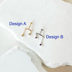 Hidden Helix Piercing 16g F136 Implant Grade Titanium Diamond CZ flat piercing, helix labret, hidden rook piercing