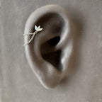 Dainty Double Chain Dusty Blue CZ Helix Piercing, cartilage piercing, hoop huggies, body piercing, chain earrings, helix hoops, minimalist
