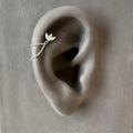 Dainty Double Chain Moonstone CZ Helix Piercing, cartilage piercing, hoop huggies, body piercing, chain earrings, helix hoops, minimalist
