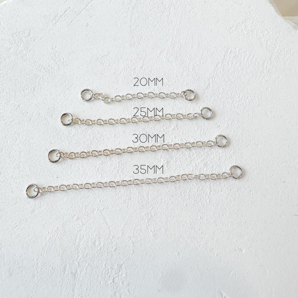 Simple Sterling Silver Chain (only) for Piercing, Helix Chain Piercing, Chain Earring, Conch Chain Piercing, layered chain, nose chain