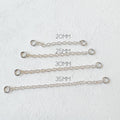 Simple Sterling Silver Chain (only) for Piercing, Helix Chain Piercing, Chain Earring, Conch Chain Piercing, layered chain, nose chain