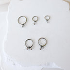 Dainty Waterproof Hypoallergenic Stainless Steel Ball Charms, Helix Hoop Charm, earring charms, Titanium Hoops, cartilage piercing charms