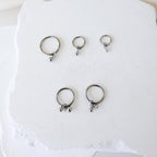 Dainty Waterproof Hypoallergenic Stainless Steel Ball Charms, Helix Hoop Charm, earring charms, Titanium Hoops, cartilage piercing charms