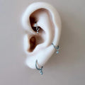 Dainty Waterproof Hypoallergenic Stainless Steel Ball Charms, Helix Hoop Charm, earring charms, Titanium Hoops, cartilage piercing charms