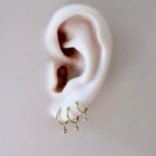 Dainty Waterproof Hypoallergenic Stainless Steel Ball Charms, Helix Hoop Charm, earring charms, Titanium Hoops, cartilage piercing charms