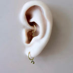 Dainty Waterproof Hypoallergenic Stainless Steel Ball Charms, Helix Hoop Charm, earring charms, Titanium Hoops, cartilage piercing charms