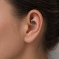 16g 18g 6mm 8mm Dainty Double Hoop Peridot CZ Dangle Charm, Titanium Rook Piercing Hoop, cartilage piercing, helix hoop charm